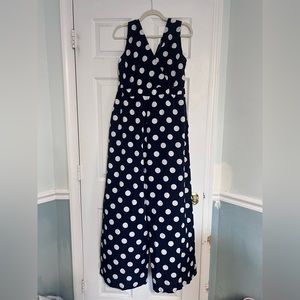 Polkadot jumpsuit with pockets